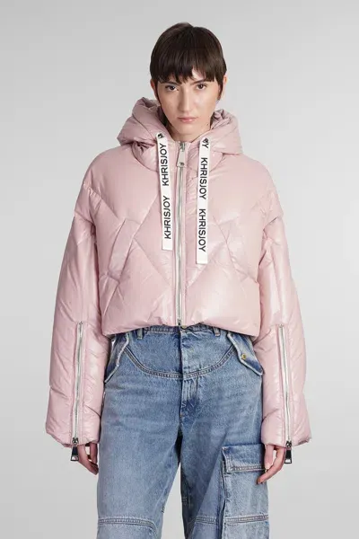 Khrisjoy Puffer In Rose-pink Polyamide