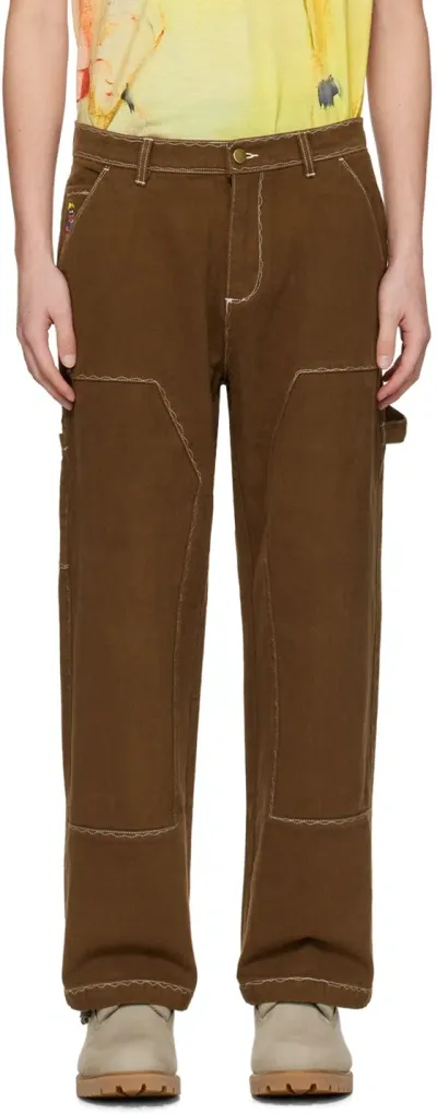 Kidsuper Brown Stitch Trousers