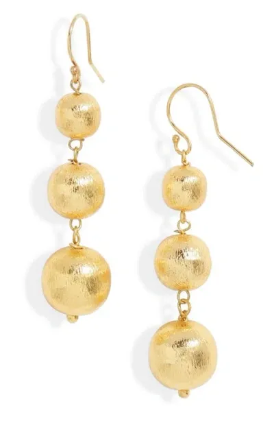 Ki-ele Angelina Ball Drop Earrings In Gold