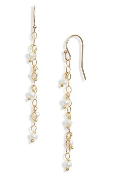 Ki-ele Jennifer Freshwater Pearl Drop Earrings In Gold