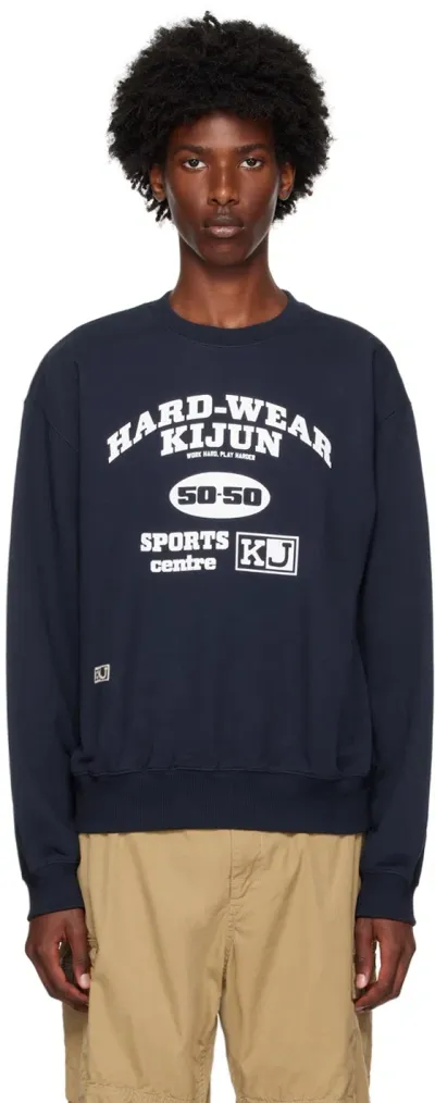 Kijun Navy 'hard-wear' Sweatshirt