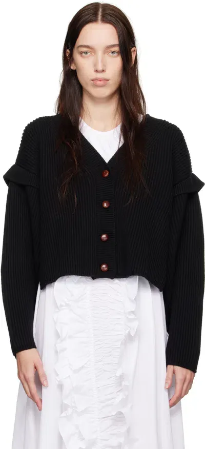 Kika Vargas Black Coretta Cardigan