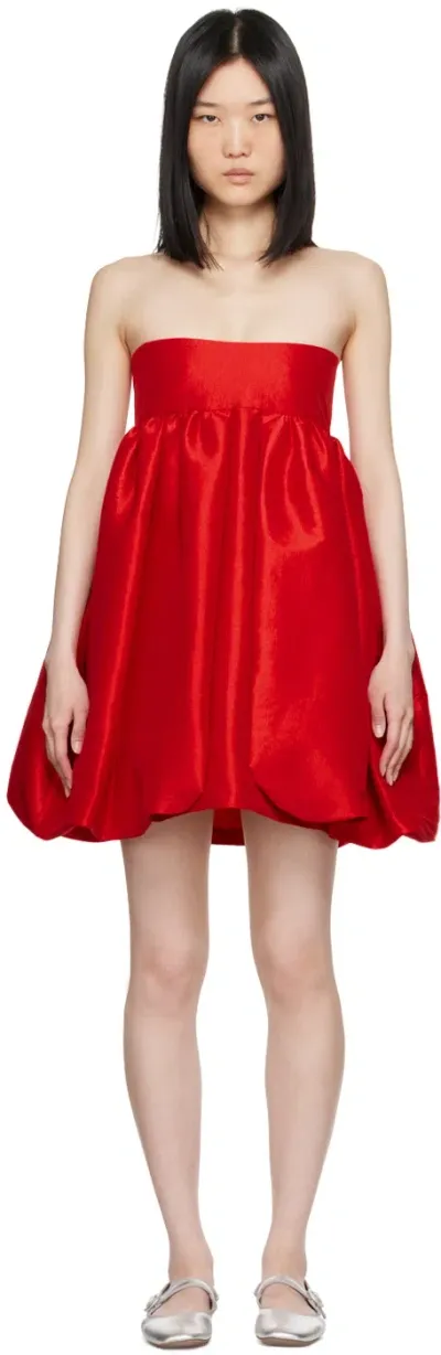 Kika Vargas Red Crie Minidress