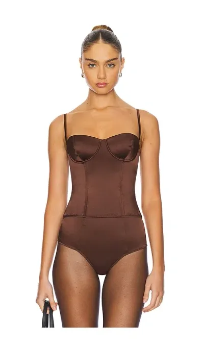 Kiki De Montparnasse Tous Les Jours Bustier In Brown