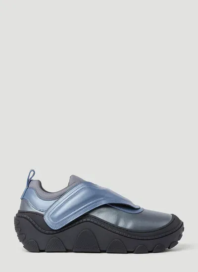 Kiko Kostadinov Tonkin Leather Sneakers In Grey