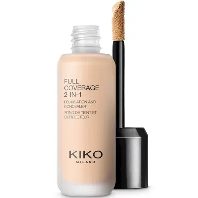 Kiko Milano Full Coverage 2-in-1 Foundation And Concealer 25ml (various Shades) - 10 Warm Rose In White