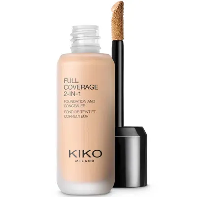 Kiko Milano Full Coverage 2-in-1 Foundation And Concealer 25ml (various Shades) - 15 Neutral In White