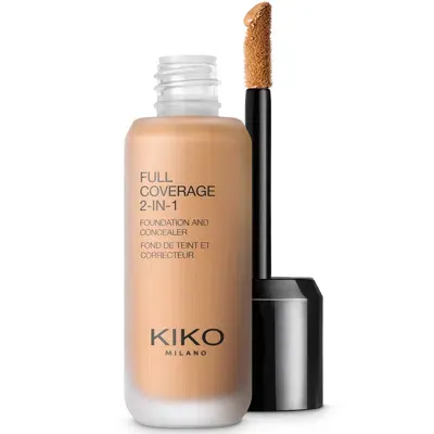 Kiko Milano Full Coverage 2-in-1 Foundation And Concealer 25ml (various Shades) - 80 Warm Beige In White