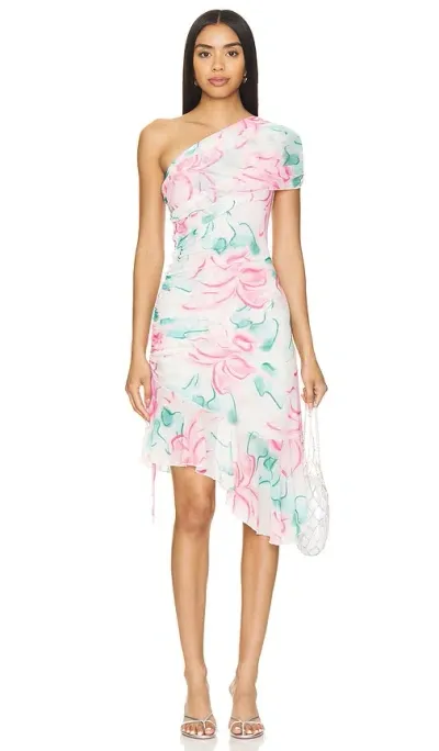 Kim Shui Cut Out Ruffle Mini Dress In Pink