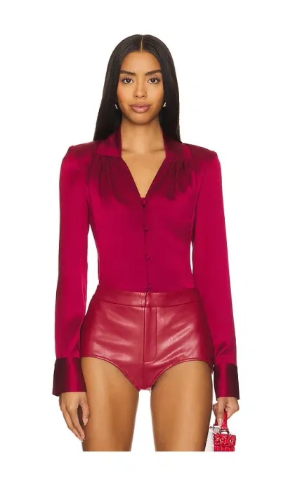 Kim Shui Silk Blouse In Red