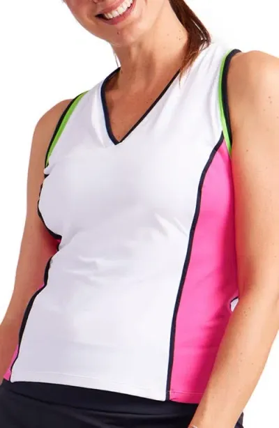 Kinona Racerback Performance Pickleball Tank Top In White