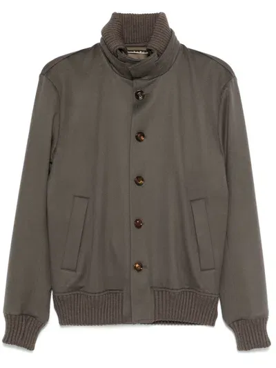 Kired Brushed Jacket In Brown