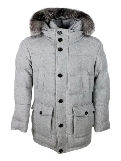 Kired Down Jacket In Grey