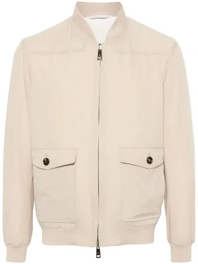 Kired Penna Lightweight Bomber Jacket In Beige