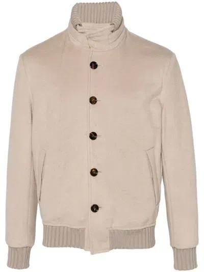 Kired Ronde Bomber Jacket In Neutrals