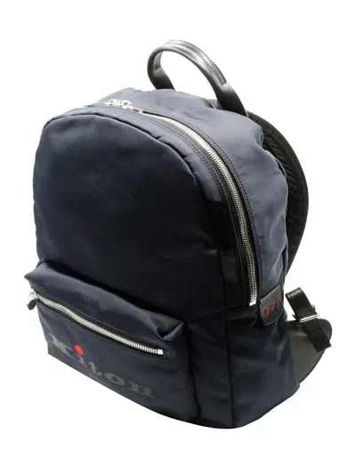 Kiton Backpack In Blue