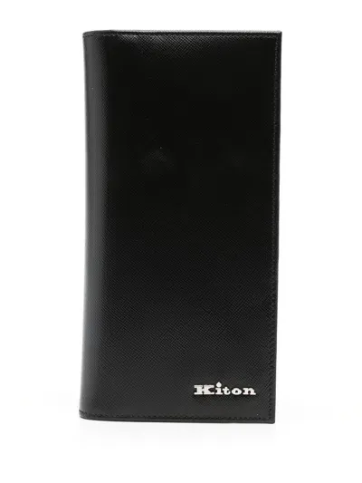 Kiton Bi-fold Wallet In Black