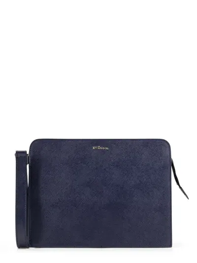 Kiton Clutch In Blue