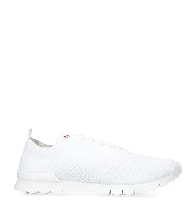 Kiton Knitted Low-top Sneakers In White