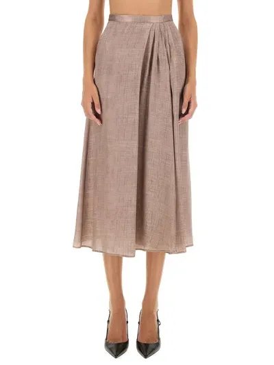 Kiton Midi Skirt In Pink