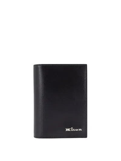 Kiton Passport Holder In Black