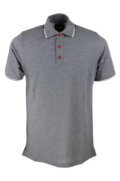 Kiton Polo Shirt In Grey