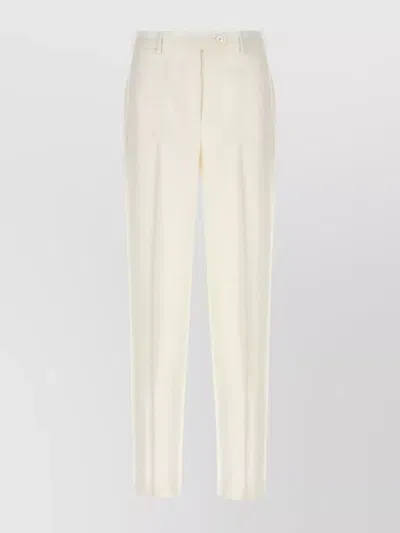 Kiton Jns Trousers Cotton In White