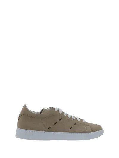 Kiton Sneakers In Gold