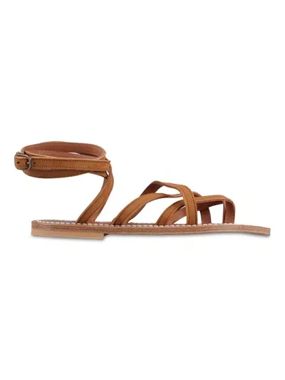 Kjacques K.jacques Zenobie Sandals Shoes In Brown