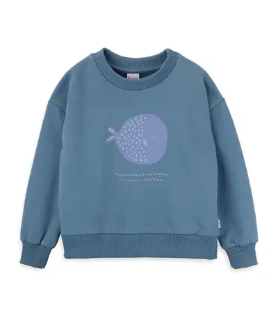 Knot Babies' Sweatshirt Mit Fish-print In Blau