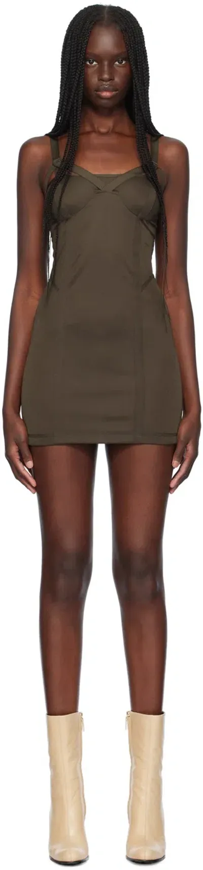 Knwls Brown Grace Minidress