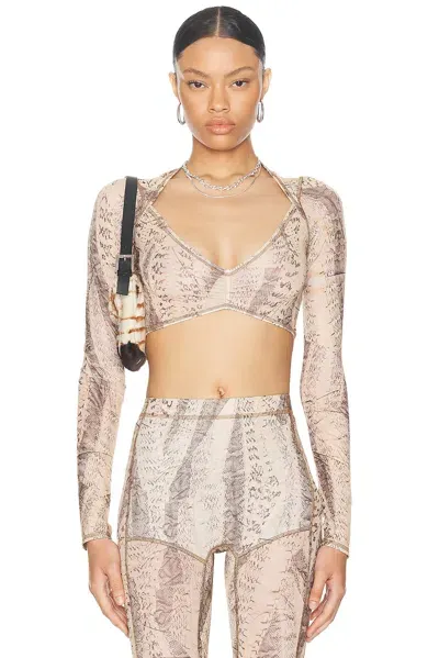 Knwls For Fwrd Infinity Top In Crushed Snakeskin