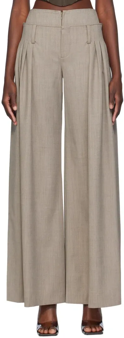 Knwls Gray Bayon Trousers In Grey