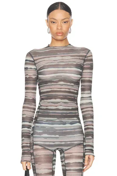 Knwls Halcyon Top In Bleach Stripe