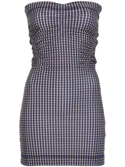 Knwls Skinn Mini Dress In Blue