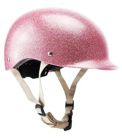 Konges Sløjd Kids' Glitter Bicycle Helmet In Pink