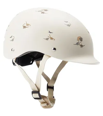 Konges Sløjd Kids' Printed Bicycle Helmet In White