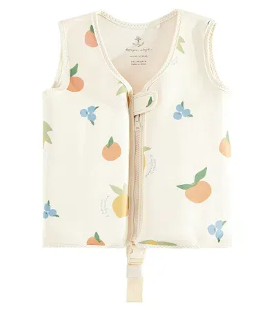 Konges Sløjd Kids' Printed Swim Vest In White