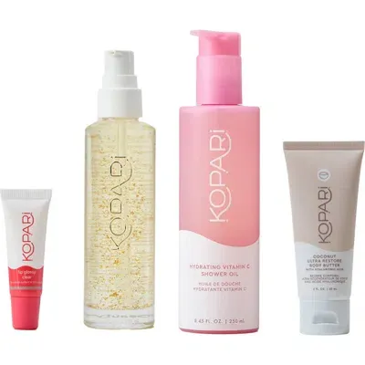 Kopari Head To Toe Body Glow Set (limited Edition) $98 Value In White