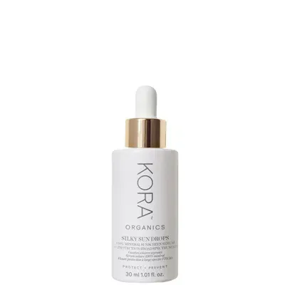 Kora Organics Silky Sun Drops 100% Mineral Sunscreen Serum 30ml In White