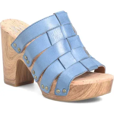 Kork-ease Devan Platform Sandal In Blue