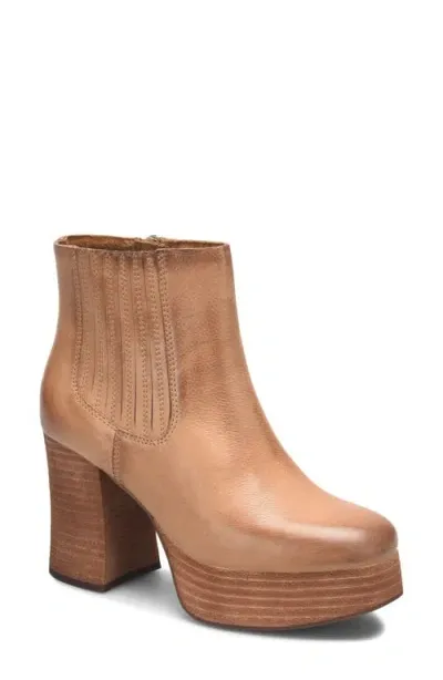 Kork-ease ® Platform Bootie In Brown Fullgrain