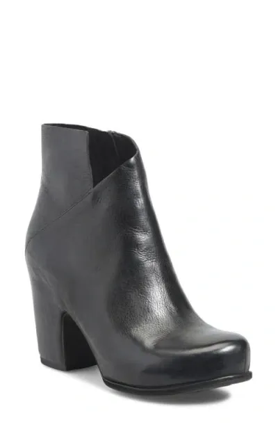 Kork-ease ® Seeley Platform Bootie In Black Leather