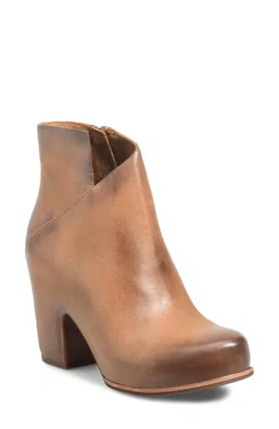 Kork-ease ® Seeley Platform Bootie In Brown Leather