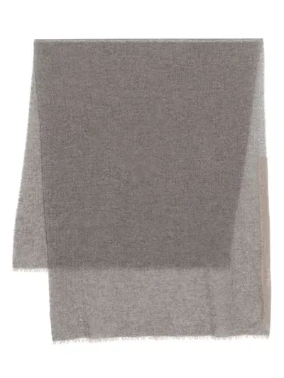 Kristensen Du Nord Cashmere Scarf In Grey