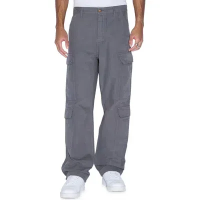 Ksubi All Hands Cotton Cargo Pants In Washed Black