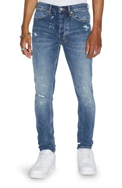 Ksubi Van Winkle Kulture Ripped Skinny Jeans In Denim