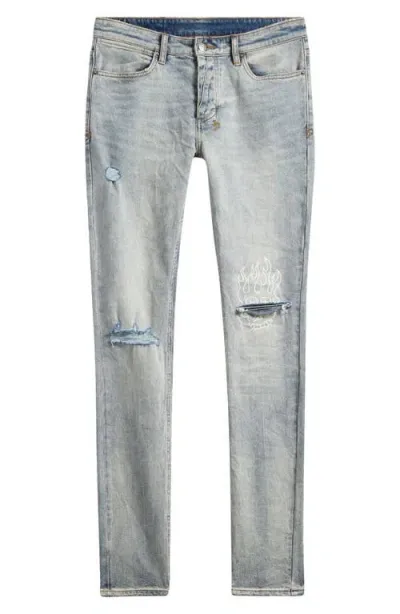 Ksubi Van Winkle Stairway Ripped Skinny Jeans In Denim