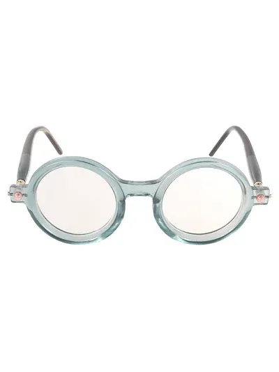 Kuboraum Mask P1 Round-frame Glasses In Green