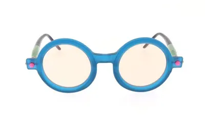 Kuboraum P1 Round Frame Sunglasses In Blue